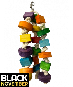 Parrot-Supplies Chunky Wood Wonder Parrot Toy